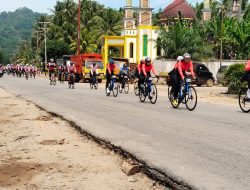 Semarak HUT Ke-86 Kodam XII/Tpr Dandim 1209/Bengkayang Dan Forkopimda Sambut Hangat Rombongan Gowes Tour De Singkawang