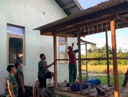 Pembangunan MCK Pada TMMD Regtas Ke-129 Kodim 1206/Putussibau Titik Kedua Mencapai 50 Persen Kades Berikan Apresiasi