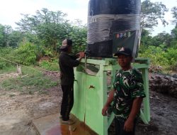 Ketua RT 8 Dusun Semanas Dukung Penuh Pembangunan Sumur Bor Program TMMD Ke-129 Kodim 1208/Sambas