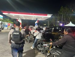 Antisipasi Panic Buying Polresta Pontianak Terjunkan Personel Amankan Seluruh SPBU