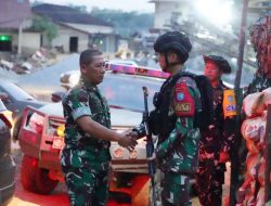 Kasrem 121/Abw Dampingi Kasdam XII/Tpr Tinjau Latihan Kesiapan Operasi Satgas Pamtas RI–PNG Mobile Yonif 642/Kapuas