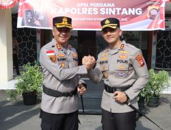 Tradisi Adat Sambut Kapolres Baru AKBP Budi Hartono Resmi Pimpin Polres Sintang
