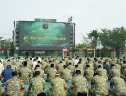 Upaya Lahir dan Batin Ratusan Prajurit Kodam XII/Tpr Gelar Sholat Istisqo Memohon Hujan