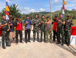 Jembatan Aramco Desa Cowet Rampung 100 Persen Wujud Karya Bakti Skala Besar Kodam XII/Tanjungpura