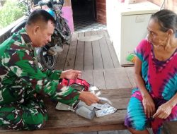 Tim Kesehatan Satgas TMMD Ke-129 Kodim 1206/Putussibau Selalu Siap Layani Kesehatan Prajurit Dan Masyarakat