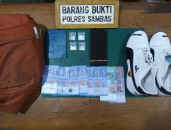 Satresnarkoba Polres Sambas Ungkap Dugaan Penyelundupan Sabu Di Jalur Tikus Perbatasan Amankan Barang Bukti 3,94 Gram