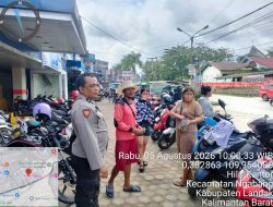 Antisipasi Kejahatan Di Tempat Ramai Polsek Ngabang Gencarkan Patroli Dialogis Di Tengah Terik