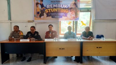 Bhabinkamtibmas Polsek Belimbing Hadiri Musyawarah Desa Rembuk Stunting Dan Penyusunan RKPDes Desa Piawas