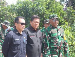 Tim Wasev TMMD Pati Staf Khusus Kasad Disambut Meriah Di Lokasi TMMD Regtas Ke-129 Kodim 1206/Putussibau