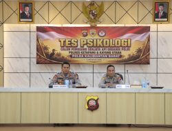 Polres Ketapang Gelar Mapping Dan Tes Psikologi Calon Pemegang Senpi Organik Bersama Bagpsikologi Ro SDM Polda Kalbar