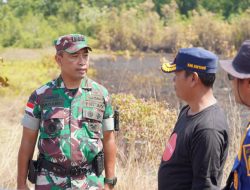 Kasrem 121/Abw Lakukan Peninjauan Langsung Penanganan Karhutla Di Kabupaten Sintang