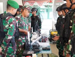 Danrem 121/Abw Diwakili Kasrem 121/Abw Lakukan Riksiapops Satgas RI-PNG Mobile Yonif 642/Kapuas