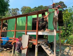Satgas TMMD Ke-129 Bangun Hunian Layak Untuk  Marsiana