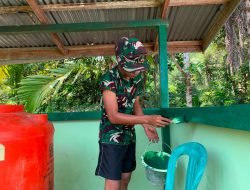 Satgas TMMD Ke-129 Percantik MCK GKII Imannuel Ulak Pauk