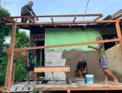 Kejar Target Hingga Tuntas Satgas TMMD Regtas Ke-129 Kebutan Finishing Teras RTLH  Dedi Dores