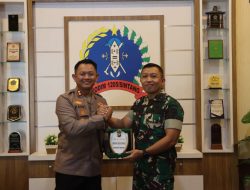 Perkuat Sinergitas TNI-Polri Kapolres Melawi Silaturahmi Ke Makodim 1205 Sintang