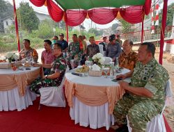 TNI Hadir Untuk Rakyat Dandim 1210/Landak Ikuti Launching Jembatan Gantung Garuda Desa Darit Lewat Via Zoom