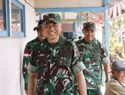 Bazar Murah Meriahkan Penutupan TMMD Regtas Ke-129 Kodim 1206/Putussibau Di Lapangan Bola Apan