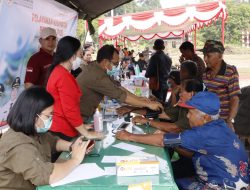 Peduli Kesehatan Dan Kemanusiaan Penutupan TMMD Regtas Ke-129 Kodim 1206/Psb Diisi Cek Kesehatan Gratis Dan Donor Darah
