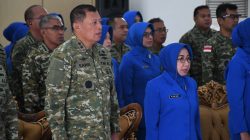 Komandan Kodaeral XII Dan Ketua Daerah Kodaeral XII Gabungan Jalasenastri Koarmada RI Beserta Jajaran Kodaeral XII Dan Jalasenastri Ikuti Tatap Muka Pembina Jalasenastri