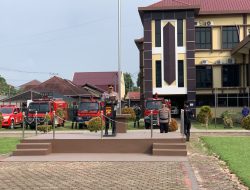 Kasdim 1206/Putussibau Hadiri Apel Kesiapan Penanganan Karhutla Di Mapolres Kapuas Hulu