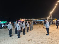Kapolsek Sokan Pimpin Pengamanan Hiburan Rakyat