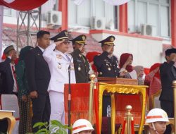 Dandim 1208/Sambas Hadiri Upacara Peringatan HUT RI Ke-81 Dan Ziarah Rombongan Ke TMP Kabupaten Sambas