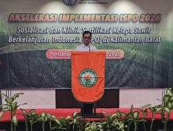 Ketua GAPKI Cabang Kalimantan Barat Menyampaikan Sambutan Pada Kegiatan Akselerasi Implementasi ISPO 2026 