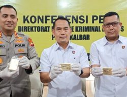 Kembali Ungkap Aktivitas Tambang Ilegal Polda Kalbar Amankan 13 Tersangka Dan Sita 3,4 Kg Emas