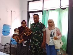 Babinsa 1206-08/Bunut Hilir Dampingi Operasi Bibir Sumbing Di Boyan Tanjung