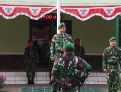 Kapten Arm Supratno Pimpin Upacara Bendera Mingguan Teguhkan Disiplin Dan Semangat Pengabdian Prajurit