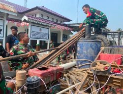 Kodim 1205/Sintang Bangun Sumur Bor Di Lokasi Karhutla Desa Batu Buil Untuk Penuhi Kebutuhan Air