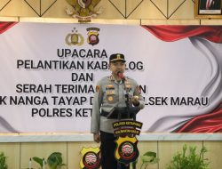 Kapolres Ketapang Pimpin Pelantikan Kabag Log Dan Sertijab Dua Kapolsek