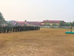 Perkuat Penanganan Karhutla Dandim Sintang Sambut 110 Personel Satgas Yonif TP 542/AW