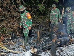 Koramil 1204-08/Meliau Berhasil Padamkan Empat Titik Karhutla Seluas 1,3 Hektare