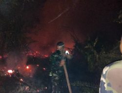 Padamkan Titik Api Di Desa Balai Agung Kodim Sintang Kerahkan Angota Cegah Karhutla Meluas 