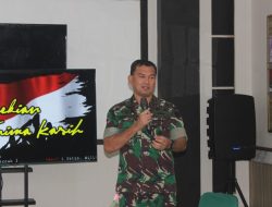 Sosialisasi Pencegahan Karhutla Tim Penyuluh Pati Dan Pamen Mabes TNI Gelombang Kedua Kunjungi Kodim 1206/Putussibau
