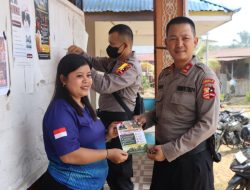 Tim Edukasi Lemdiklat Polri S2-STIK Sosialisasikan Pencegahan Dan Dampak Karhutla Kepada Masyarakat Desa Batu Buil