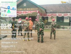 Deteksi Hotspot Di Desa Sekilap Koramil 1210-03/Mandor Bergerak Cepat Cegah Karhutla Meluas