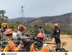 Sinergi TNI-Polri Polsek Dan Koramil Menukung Cek Titik Api Serta Lakukan Pemadaman Karhutla