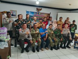 Pj. Danramil Bunut Hilir Peltu Benhard Dampingi Tim Penyuluhan Karhutla Mabes TNI Sosialisasi Di Boyan Tanjung