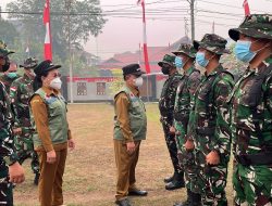 Kasdim 1204/Sanggau Hadiri Apel Gelar Pasukan Tanggap Darurat Karhutla Kabupaten Sanggau