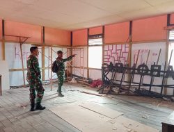 Kasdim 1206/Putussibau Tinjau Pembangunan Dan Perehaban Gedung SMKN 1 Putussibau