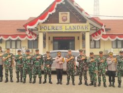 Cegah Karhutla Di Landak Dandim 1210/Landak Bersama Tim Satgas Perkuat Sinergi Dengan Polres Landak