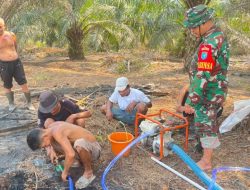Atasi Krisis Air Di Titik Karhutla Kodim 1209/Bengkayang Gerak Cepat Tanpa Bangun Sumur Bor