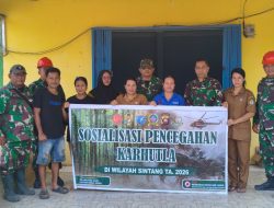 Patroli Dan Penyuluhan Keliling, Tim Satgas Karhutla Sasar Warga Dusun Sungai Naga