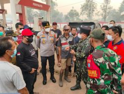Karhutla Lintang Batang Nyaris Capai SPBU Dan Rumah Warga Kapolres-Bupati Turun Langsung
