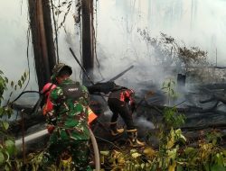 Terus Berupaya Tangani Karhutla Koramil Nanga Pinoh Perkuat Koordinasi Lintas Sektor