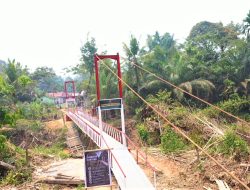 Satu Lagi Jembatan Gantung Perintis Garuda Di Desa Bengkuang Selesai Raut Bahagia Warga Jadi Bukti Negara Hadir