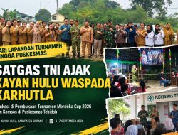 Dari Lapangan Turnamen Ke Puskesmas Satgas TNI Perkuat Edukasi Dan Mitigasi Karhutla Di Kayan Hulu